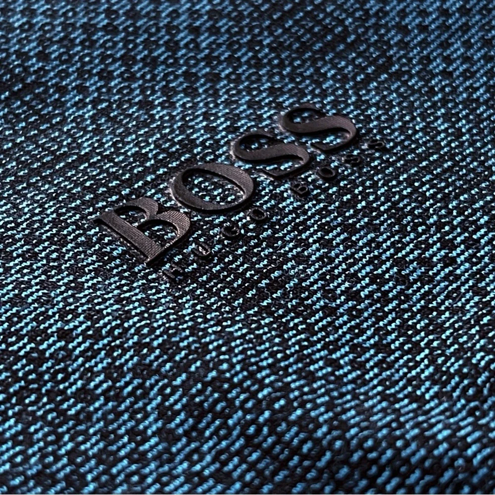 BOSS Hugo Boss Men’s Polo Shirt Slim Fit Luxury Cotton Short Sleeve Blue Size M - Picture 8 of 8